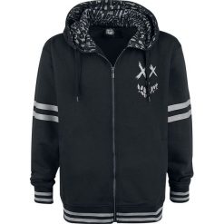 Bluzy męskie: Suicide Squad Joker Haha Bluza z kapturem rozpinana czarny