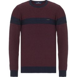 Swetry męskie: Sweter w kolorze bordowo-czarnym