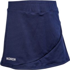 Spódniczka do hokeja na trawie FH500 dla dziewczynek. Niebieskie spódniczki dziewczęce KOROK, bez wzorów, z elastanu, młodzieżowe. Za 44,99 zł.