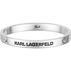 Karl Lagerfeld - Bransoletka. Szare bransoletki damskie KARL LAGERFELD, z kryształem, metalowe. Za 469,90 zł.