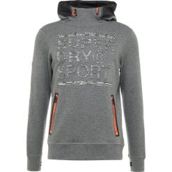 Superdry GYM TECH COURT OVERHEAD Bluza z kapturem urban grey heather. Szare bluzy męskie rozpinane Superdry, m, z bawełny, z kapturem. Za 419,00 zł.