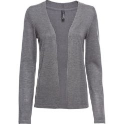 Letni kardigan bonprix szary melanż. Swetry damskie bonprix. Za 74,99 zł.