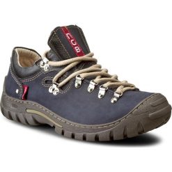 Buty zimowe damskie: Trekkingi NAGABA – 055 Granat Pull-Up