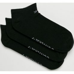 Converse - Skarpetki (3-pack). Czarne skarpetki damskie Converse, bez wzorów, z elastanu. W wyprzedaży za 34,90 zł.