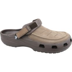 Crocs Yukon Vista Clog 205177-22Z. Pomarańczowe klapki męskie Crocs, bez wzorów, z nubiku. W wyprzedaży za 179,99 zł.