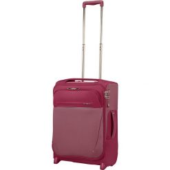 Walizka "Upright" w kolorze czerwonym - 40x 55 x 20 cm. Czerwone walizki Samsonite, bez wzorów, z poliesteru. W wyprzedaży za 386,95 zł.