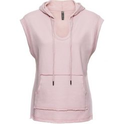 Bluzy damskie: Bluza z kapturem bonprix matowy jasnoróżowy