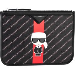 Saszetka KARL LAGERFELD - 96KW3215 Black. Czarne saszetki damskie KARL LAGERFELD, bez wzorów, ze skóry ekologicznej, młodzieżowe, bez dodatków. Za 539,00 zł.