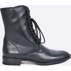 Gino Rossi - Botki. Szare botki damskie na obcasie marki Gino Rossi, z materiału. W wyprzedaży za 399,90 zł.