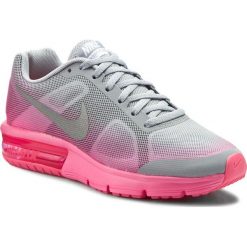 Buty do biegania damskie: Buty NIKE – Air Max Sequent Gs 724984 002 Wolf Grey/Rflct Slvr/Hypr Pnk
