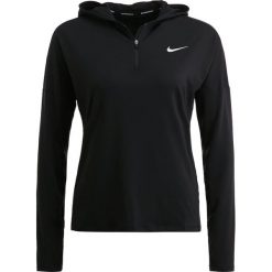 Topy sportowe damskie: Nike Performance RUNNING HOODY DRY Koszulka sportowa black/reflective silver