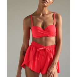 Szorty plażowe - Pomarańczowy. Pomarańczowe szorty damskie Reserved, s, bez wzorów. Za 59,99 zł.