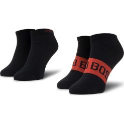 Zestaw 2 par niskich skarpet unisex BOSS - 2P As Logo Cc 50428744 401. Czarne skarpetki damskie Boss, bez wzorów, z elastanu. Za 59,00 zł.
