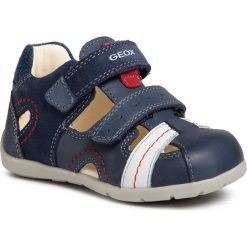 Sandały GEOX - B Kaytan B. A B0250A 0CL22 C4002 Navy. Niebieskie sandały chłopięce Geox, ze skóry, bez zapięcia. Za 239,00 zł.