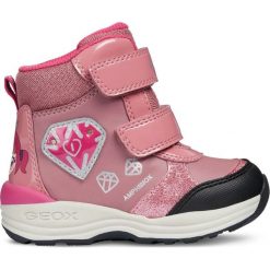 Geox dziewczęce buty zimowe za kostkę New Gulp, 23, różowe. Różowe buty dziewczęce zimowe Geox, za kostkę, bez zapięcia. Za 329,00 zł.