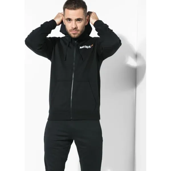 Nike Bluza M Nsw Hoodie Fz Flc Hbr , czarny, rozmiar XL. Czarne bluzy męskie Nike, xl, bez wzorów, z bawełny, z kapturem, bez rękawów, z kapturem. W wyprzedaży za 159,99 zł.