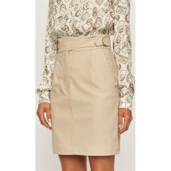 Sportmax Code - Spódnica. Brązowe spódniczki damskie Sportmax Code, na co dzień, m, bez wzorów, z elastanu, casualowe, mini, ołówkowe. Za 829,90 zł.