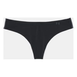 Majtki damskie: Under Armour Stringi damskie Pure Stretch Thong stalowo szare r. M (1275732-001)