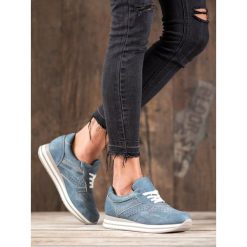 BUTY SPORTOWE Z EKO SKÓRY. Buty sportowe damskie KYLIE, bez wzorów, ze skóry ekologicznej, sportowe. Za 109,00 zł.