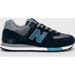 New Balance - Buty ML574FND. Niebieskie sneakersy męskie New Balance, z okrągłym noskiem, na sznurówki. W wyprzedaży za 299,90 zł.