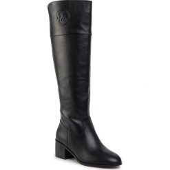 Kozaki MICHAEL MICHAEL KORS - Dylyn Boot 40F9DYMB5L Black. Czarne kozaki damskie MICHAEL Michael Kors, ze skóry, bez obcasa, bez zapięcia. W wyprzedaży za 1019,00 zł.