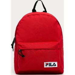 Fila - Plecak. Czerwone plecaki damskie Fila, z aplikacjami, z poliesteru. Za 169,90 zł.