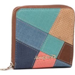 Mały Portfel Damski DESIGUAL - 20SAYP52 6011. Niebieskie portfele damskie Desigual, bez wzorów, ze skóry ekologicznej. W wyprzedaży za 159,00 zł.