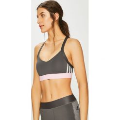 Guess Jeans - Top. Szare topy damskie marki Guess Jeans, s, z nadrukiem, z bawełny, z okrągłym kołnierzem. Za 119,90 zł.