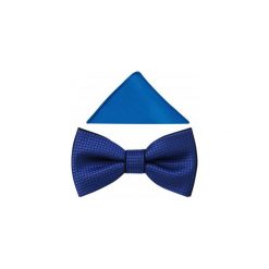 Granatowa mucha w kwadraty A342. Muszki męskie Adam Collection - Krawaty i dodatki, na co dzień, bez wzorów, z bawełny, eleganckie. Za 49,50 zł.