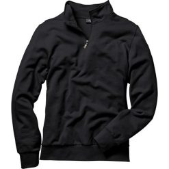 Bluza ze stójką Regular Fit bonprix czarny. Czarne bluzy męskie bonprix, s, bez wzorów, ze stójką, bez rękawów, bez kaptura. Za 69,99 zł.