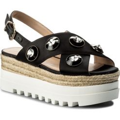 Espadryle Liu Jo Platform Pavone S18065 T0380. Czarne espadryle damskie Liu Jo, bez wzorów, bez obcasa. W wyprzedaży za 419,00 zł.
