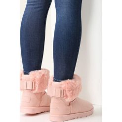 Buty zimowe damskie: Różowe Śniegowce Imagine