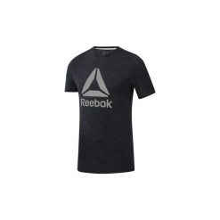 T-shirty z krótkim rękawem Reebok Sport Koszulka Training Essentials Marble Melange. Czarne koszulki męskie Reebok Sport, s, bez wzorów, sportowe, bez kołnierzyka, z krótkim rękawem, krótkie. Za 119,00 zł.