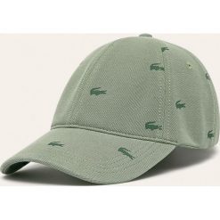 Lacoste - Czapka. Niebieskie czapki męskie Lacoste, bez wzorów, z bawełny. Za 299,90 zł.