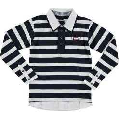 T-shirty chłopięce: Koszulka polo w kolorze granatowo-białym