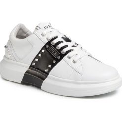 Sneakersy GUESS - Salerno II FM6SLR LEA12 WHBLK. Białe sneakersy męskie Guess, bez zapięcia. Za 559,00 zł.