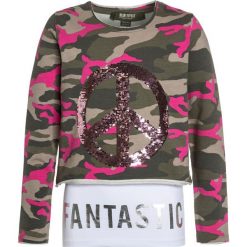 Blue Effect GIRLS BOXY WENDEPAILETTE PEACE 2In1 Bluza olive. Zielone bluzy chłopięce marki Blue Effect, z bawełny. W wyprzedaży za 152,10 zł.