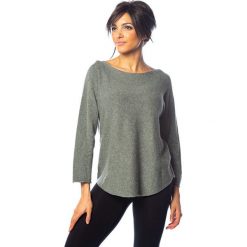 Sweter "Ruby" w kolorze khaki. Brązowe swetry damskie So Cachemire, s, bez wzorów, z kaszmiru, bez rękawów, bez kaptura. W wyprzedaży za 175,95 zł.
