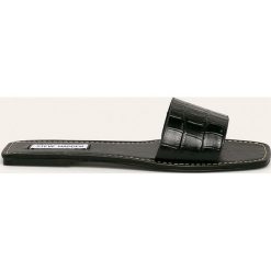 Steve Madden - Klapki skórzane Jelsa. Żółte klapki damskie Steve Madden, bez wzorów, ze skóry, bez obcasa, na obcasie. Za 299,90 zł.