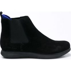 Calvin Klein Jeans - Półbuty. Czarne półbuty męskie marki Calvin Klein Jeans, na co dzień, z jeansu, z okrągłym noskiem. W wyprzedaży za 319,90 zł.