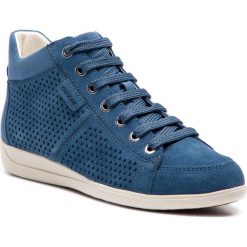 Sneakersy GEOX - D Myria B D8268B 00022 C4008 Denim. Niebieskie półbuty damskie Geox, ze skóry. W wyprzedaży za 229,00 zł.