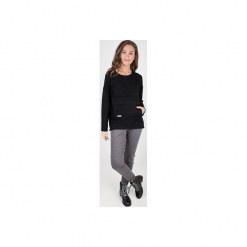 Bluza Mary czarna. Czarne bluzy damskie marki Easy- Peasy, l, bez wzorów, z wiskozy, bez rękawów, bez kaptura. Za 149,00 zł.