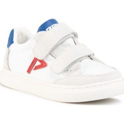 Sneakersy PEPE JEANS - Adams Archive Kids PBS30436 White 800. Białe półbuty dziewczęce Pepe Jeans, na rzepy. Za 259,00 zł.
