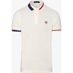 Fred Perry - Męska koszulka polo, biały. Białe koszulki męskie Fred Perry, m, w paski, z bawełny, polo, bez rękawów. Za 399,95 zł.
