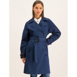 Trencz G-Star Raw Duty Classic D14770-B300-1305. Niebieskie płaszcze damskie G-Star RAW, s, bez wzorów, z bawełny, retro. W wyprzedaży za 629,00 zł.