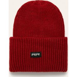 Pepe Jeans - Czapka Amira. Niebieskie czapki damskie Pepe Jeans, bez wzorów, z jeansu. W wyprzedaży za 59,90 zł.