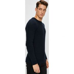 Selected - Sweter. Niebieskie swetry klasyczne męskie marki Selected, xl, z bawełny, z okrągłym kołnierzem. W wyprzedaży za 129,90 zł.