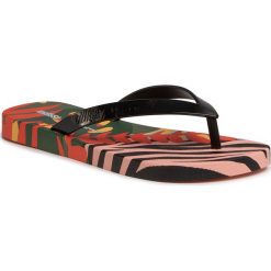 Japonki MELISSA - Melissa + Ipanema 32686 Pink/Black/Red 25193. Czarne klapki damskie Melissa, bez wzorów, z tworzywa sztucznego, bez obcasa. Za 179,00 zł.
