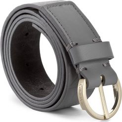 Paski damskie: Pasek Damski CALVIN KLEIN BLACK LABEL – Mish4 Logo Belt K60K602239 75 002