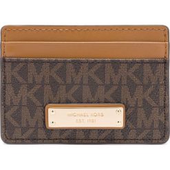 Michael Kors Jet Set Etui na karty Brązowy. Pomarańczowe portfele damskie z materiału. Za 219,95 zł.